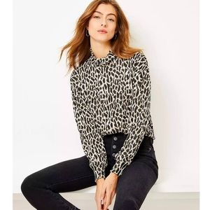 Ann Taylor Loft animal print pull over